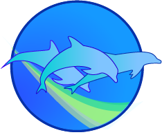 Wild Dolphin Swims Hawaii Logo